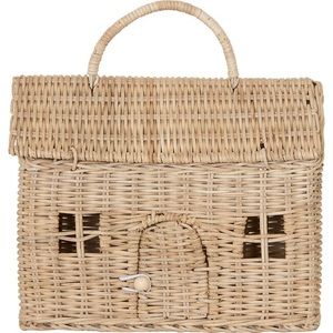 Ollie Ella casa clutch, straw